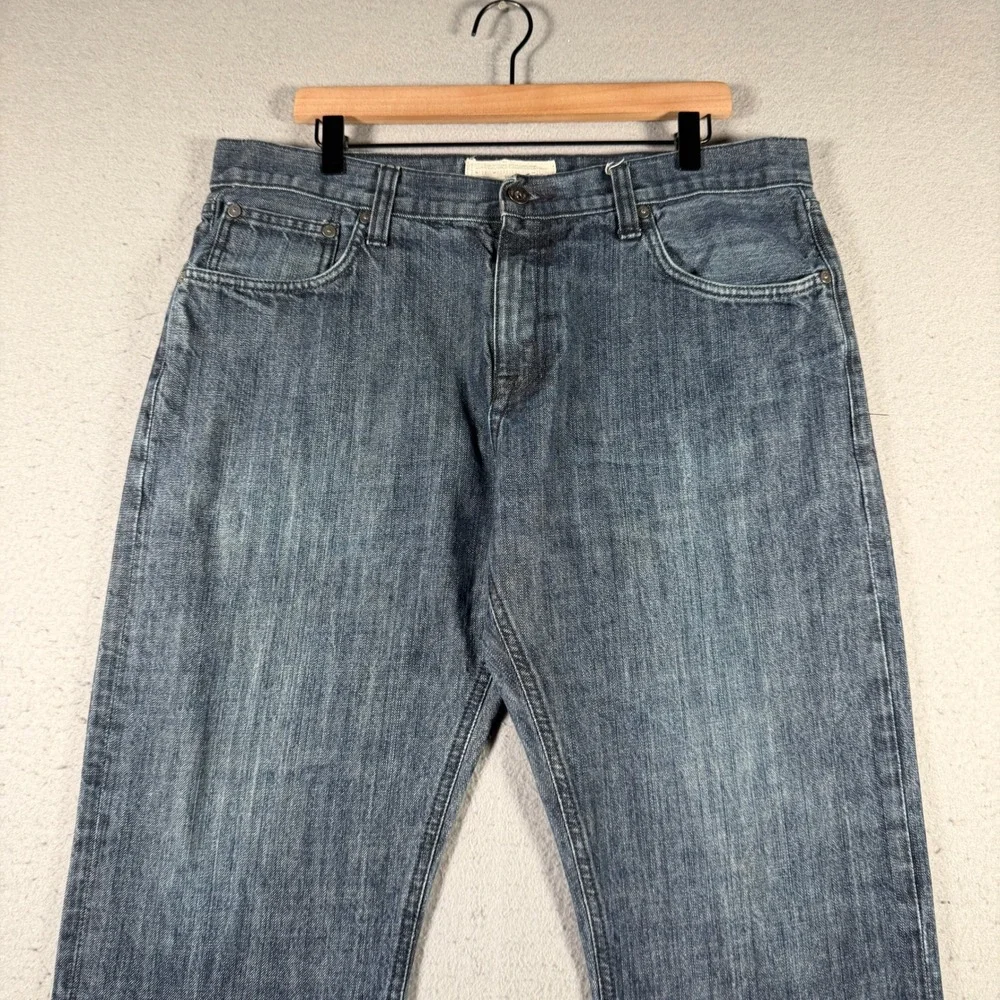 Ecko Unltd Mens Straight Fit Blue‎ Denim Jeans 38x32 Medium Wash Streetwear